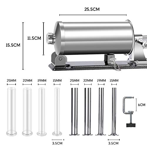 Master Feng Sausage Stuffer - Stainless Steel Meat Filling Machine With 8 Tubes