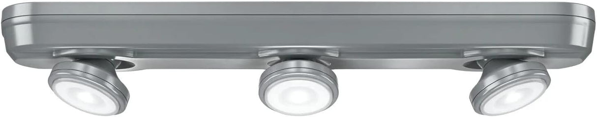 LIVARNO LUX Suspended Under-Cabinet Lamp Silver 3 LED Halogens