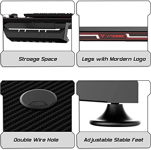Waleaf Vitesse Gaming Desk 55 Inch - T Shaped With Full Mouse Pad