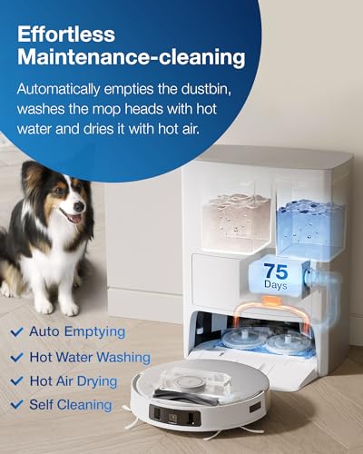 Ecovacs Deebot T20 Omni Robot Vacuum & Mop - Hot Water Cleaning