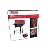 Maturi Outdoor Standing Round Charcoal Barbecue 35.5Cm - Perfect For Small Spaces