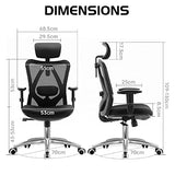Sihoo M18-M148 Ergonomic Office Chair With Adjustable Headrest & Lumbar Support