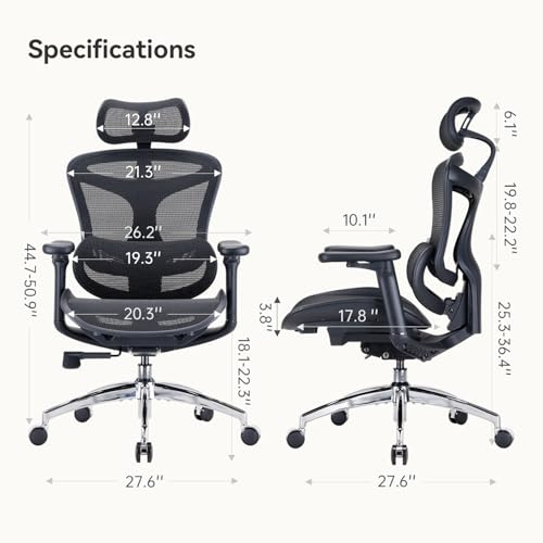 Sihoo Doro C300-L-A3-101 Ergonomic Office Chair With 3D Armrests & Lumbar Support