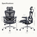 Sihoo Doro C300-L-A3-101 Ergonomic Office Chair With 3D Armrests & Lumbar Support
