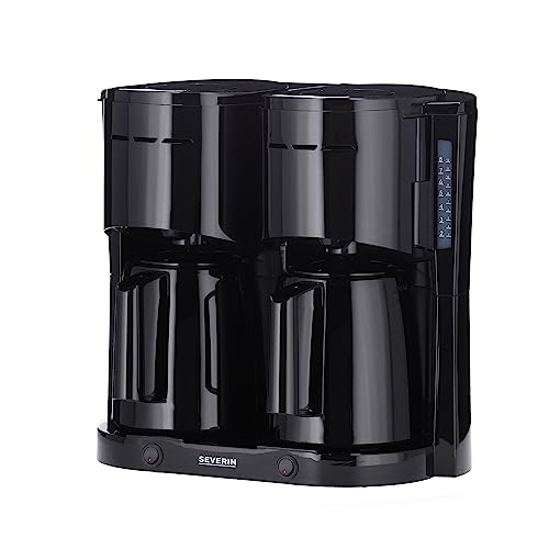 Severin Ka 9315 Duo Filter Coffee Maker With 2 Thermojugs For 16 Cups