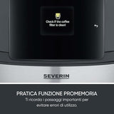 Severin Filka Fully Automatic Filter Coffee Maker - 5-In-1 With Grinder