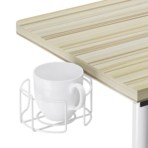 Soges Height Adjustable Rolling Desk With Cup Holder & Headphone Hook