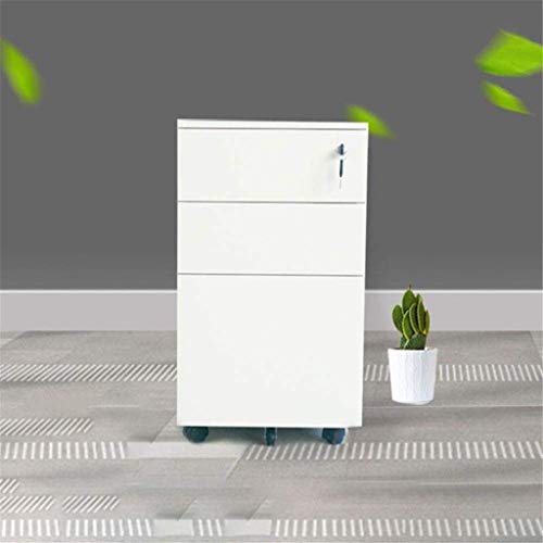 Wopoos Office Cabinet - Lockable Metal File Cabinet For Files & Folders