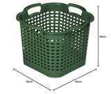 Novatool Green Garden Basket - 25 Litre Harvest Basket With 4 Handles