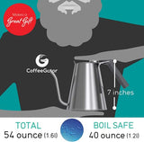 Coffee Gator Gooseneck Kettle - 1.6 L For Precision Brewing