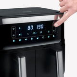 Severin Fr 2453 Double Hot Air Fryer - 2 Cooking Compartments & Healthy Cooking