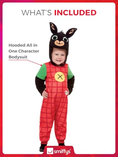 Smiffys Bing Deluxe Costume For Kids - Fun Red Character Outfit