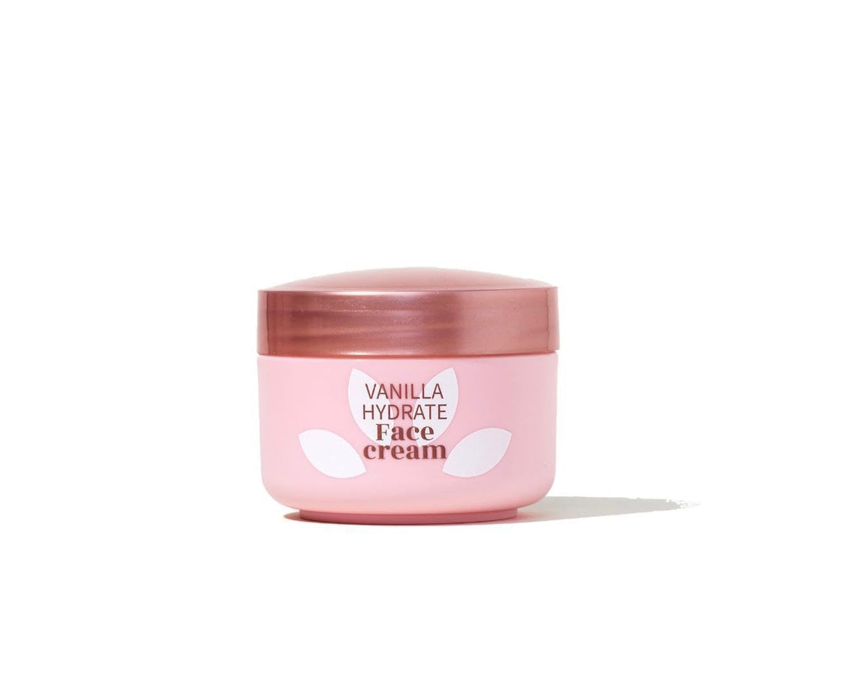 BELLAVIA Vanilla Hydrate Face Cream in a 50 ml jar with a light texture for daily use
