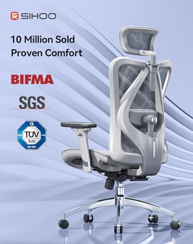 Sihoo M57-M114 Ergonomic Mesh Office Chair With Adjustable Lumbar Support