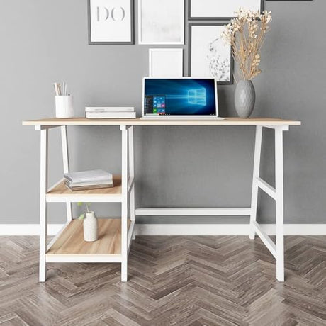 Sogesfurniture Computer Desk - Stylish Workstation With Ample Storage