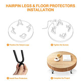 Ironalita 24 Inch Hairpin Legs Set Of 4 - Heavy Duty Diy Table Legs