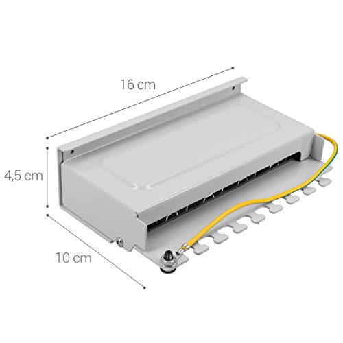 Kwmobile 8 Port Patch Panel - Ethernet Compatibility & Stable Internet