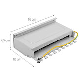 Kwmobile 8 Port Patch Panel - Ethernet Compatibility & Stable Internet