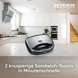 Severin Sandwich Maker Sa2969 - Non-Stick, Space-Saving Design