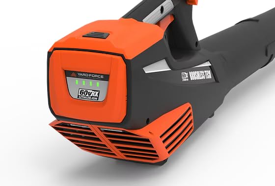 Yard Force 60V Cordless Leaf Blower | 150 Mph Max Air Speed, Efficient Yard Maintenance
