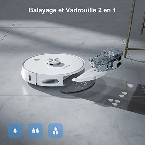 Honiture Robot Vacuum Cleaner Q6 Pro - Wifi/App/Alexa Control & 5-Stage Mapping