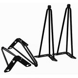 Home Soft Things Hairpin Metal Table Legs 15 Inch For Furniture - Stylish & Durable