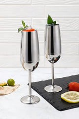 Echtwerk 2-Piece Champagne Glass Set - Stylish & Shatterproof