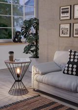 Eglo Desierto Table With Lighting - Illuminated Side Table With Step Switch
