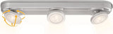 LIVARNO LUX Suspended Under-Cabinet Lamp Silver 3 LED Halogens