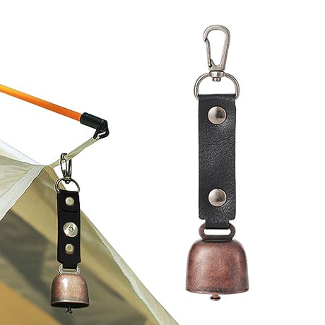 Ksiee Bear Bell For Bear Deterrent With Magnetic Silencer & Carabiner