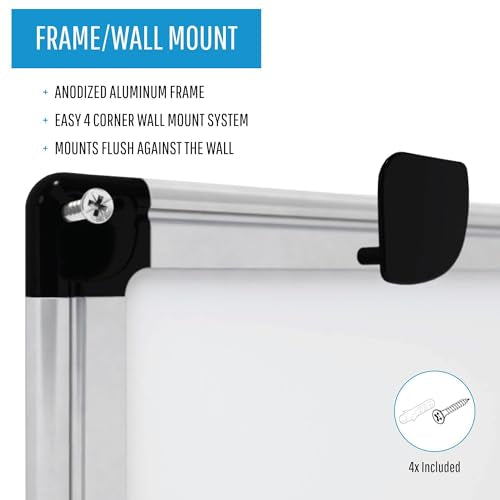 Mastervision Maya Combination Board - Dry Erase & Cork - Durable & Versatile