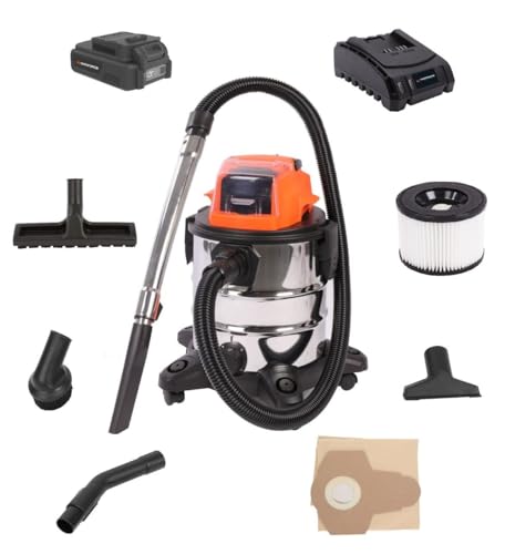 Yard Force Cordless Wet/Dry Vacuum Cleaner With 20V Battery - Versatile Cleaning Power