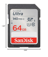 Sandisk 64Gb Ultra Sdxc Memory Card - Fast Transfer Speeds