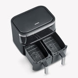 Severin Fr 2453 Double Hot Air Fryer - 2 Cooking Compartments & Healthy Cooking