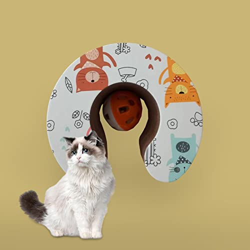 Fashionmyday Cat Toy Scratch Board - Durable Corrugated Paper For Stress Relief