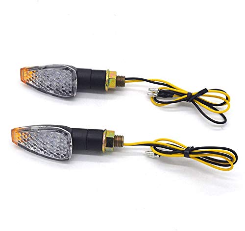 Evomosa 14 Led Mini Stalk Arrow Light Motorcycle Indicators - Bright & Universal Fit