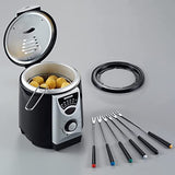 Severin Fr 2408 2-In-1 Mini Deep Fryer With Fondue Set - Enjoy Crispy Snacks