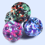 Funmo Pack Of 4 Space Jump Balls - High Jumping Rubber Balls For Stress Relief