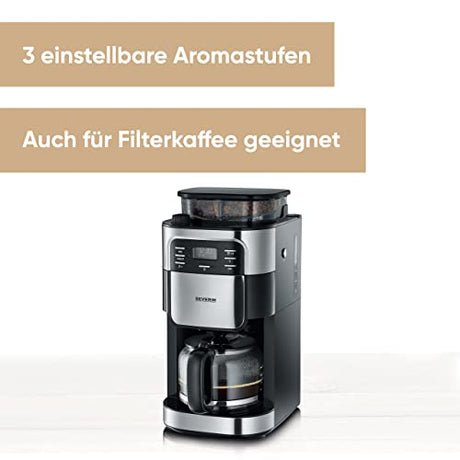 Severin Ka 4810 Coffee Maker - Semi-Auto Drip With Grinder