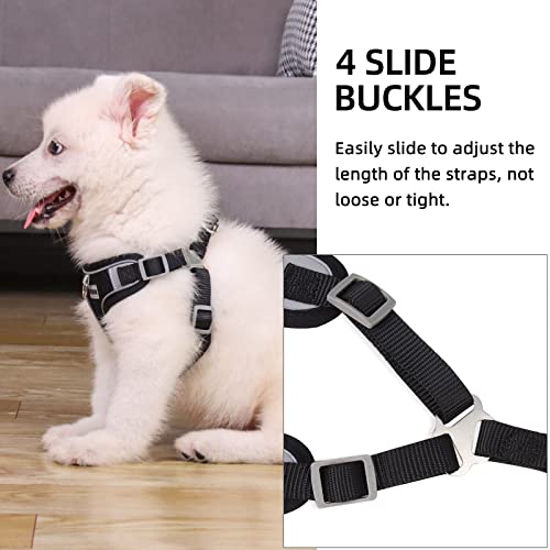 Rennaio Dog Harness No Pull, Adjustable Puppy Harness With Reflective Design