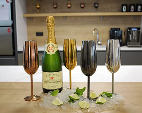 Echtwerk 2-Piece Champagne Glass Set - Stylish & Shatterproof