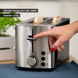 Tzs First Austria Long Slot Toaster - 4 Slices, Stainless Steel, Efficient Heating