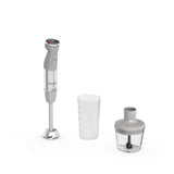 Moulinex Quickchef+ Hand Blender in gray with Powelix blade technology and control panel