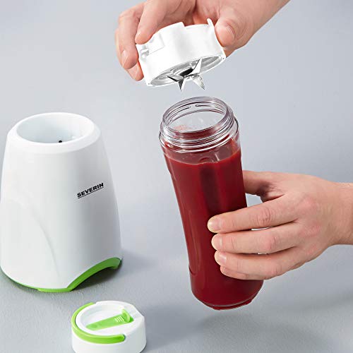 Severin Smoothie Mix & Go Blender With 2 Containers - Perfect For On-The-Go Smoothies
