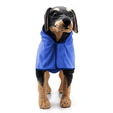 Zunea Dog Bathrobe Towel With Hood For Small Dogs - Absorbent & Easy To Wear