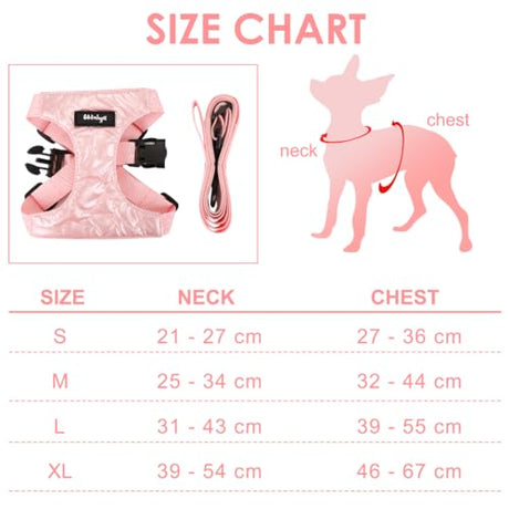 Wdmiya Dog Harness, Small Dog Harness, M Size, Anti-Escape Design
