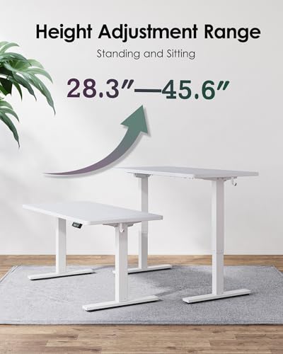 Bexevue 40" X 24" Height Adjustable Electric Desk - Perfect For Home Office