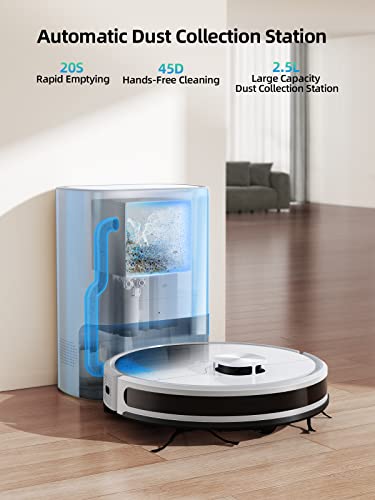 Honiture Robot Vacuum Cleaner Q6 Se - 3500Pa Suction Power & Self-Emptying
