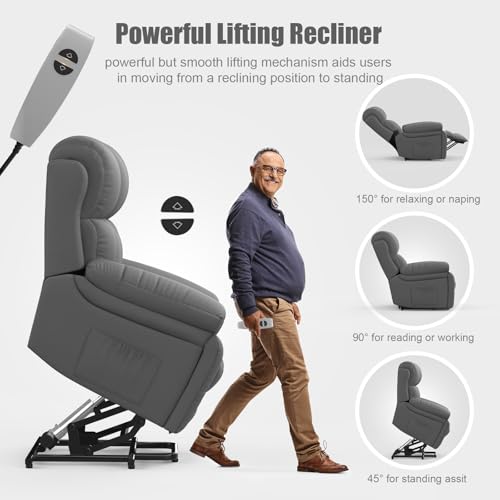 Yonisee Lift Chair Recliner With Massage & Heat For Ultimate Relaxation