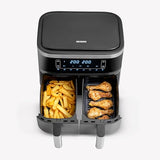 Severin Fr 2453 Double Hot Air Fryer - 2 Cooking Compartments & Healthy Cooking